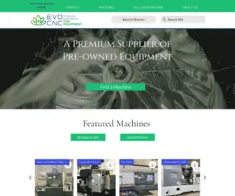 Evocnc.com(Used CNC Equipment) Screenshot