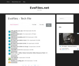 Evofiles.net(Tech Files) Screenshot