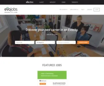 Evojobs.com.au(Employment in Evocities) Screenshot