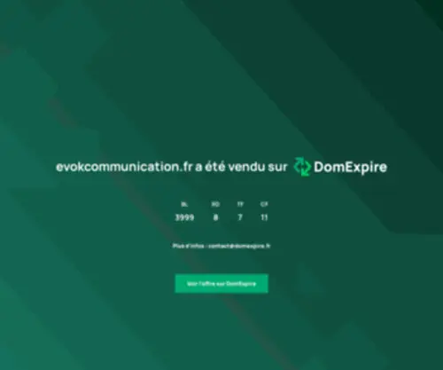 Evokcommunication.fr( a) Screenshot