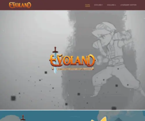 Evoland2.com(The Evoland official website) Screenshot