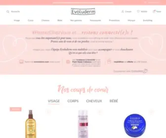 Evoluderm.com(Soin, hygiène et beauté Made in France) Screenshot