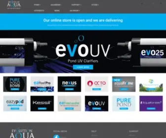 Evolutionaqua.com(Evolution Aqua) Screenshot
