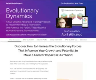 Evolutionarydynamics.com(With Ken Wilber) Screenshot