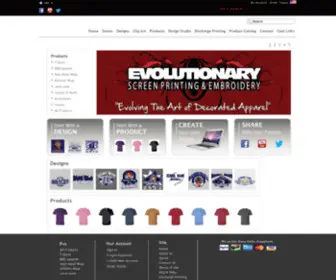 Evolutionaryscreenprinting.com(Evolutionary Screen Printing and Embroidery Lakeland) Screenshot