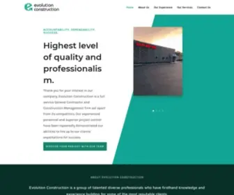 Evolutionconstruction.com(Evolution Construction) Screenshot