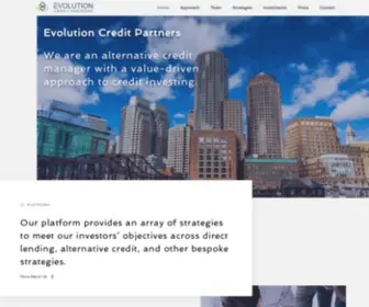 Evolutioncreditpartners.com(Evolution Credit Partners) Screenshot