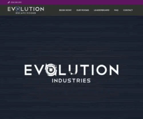 Evolutionescaperooms.com(Escape Rooms Fort Lauderdale) Screenshot
