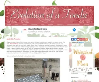 Evolutionofafoodie.com(Evolution of a Foodie) Screenshot