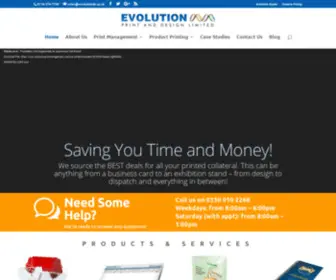 Evolutionprintmanagement.com(Evolution Print & Design) Screenshot