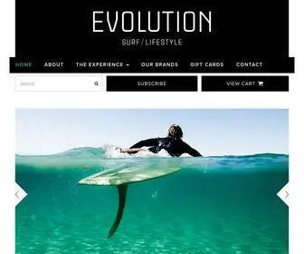 Evolutionsurf.com.au(Evolution) Screenshot