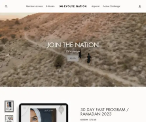 Evolve-Nation.com(Evolve Nation) Screenshot