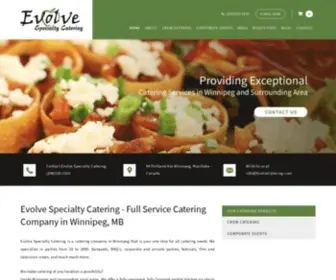 Evolvecatering.com(Local index) Screenshot