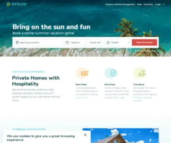 Evolve.com(Authentic Vacation Rental Homes You Can Count On) Screenshot