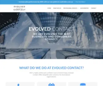 Evolvedcontact.com.au(Evolved contact) Screenshot