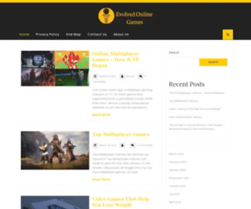 Evolvedonlinegames.com(Evolved Arcade) Screenshot