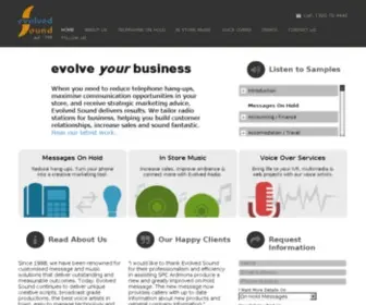 Evolvedsound.com.au(Evolved Sound) Screenshot