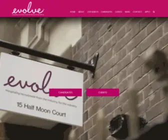 Evolvehospitality.co.uk(Evolve hospitality) Screenshot