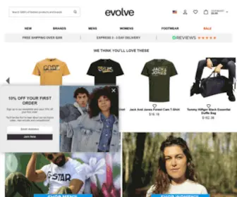 Evolvemenswear.ie(Evolve Menswear) Screenshot