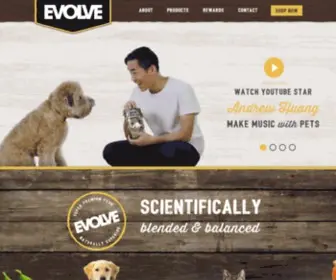 Evolvepetfood.com(Evolve Pet Food) Screenshot