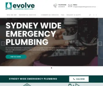 Evolveplumbingservices.com.au(Evolve Plumbing Services) Screenshot