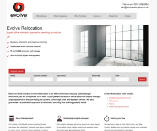 Evolverelocation.co.uk(Evolve Relocation) Screenshot