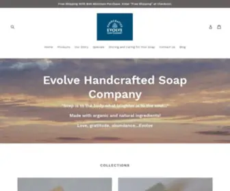 Evolvesoapco.com(Evolve Natural Skincare) Screenshot