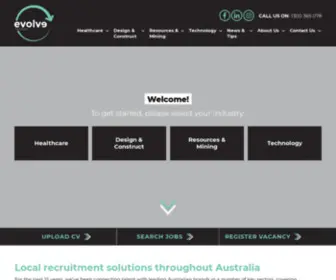 Evolvetalent.com.au(Local Technology) Screenshot