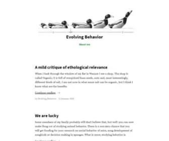 Evolvingbehavior.blog(Evolving Behavior) Screenshot