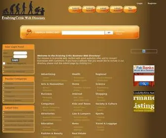 Evolvingcritic.com(Evolving Critic Business Web Directory) Screenshot
