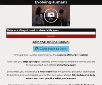 Evolvinghumans.com(Evolving Humans) Screenshot