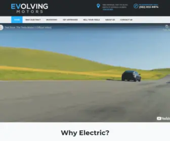 Evolvingmotors.com(Your source for EV's) Screenshot