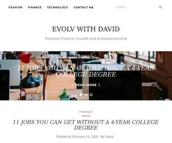 EvolvWithdavid.com(EVOVL WITH DAVID) Screenshot