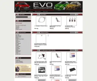 Evomoto.com(EVO Performance Parts) Screenshot