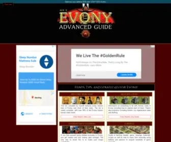 Evonyadvancedguide.com(Evony Advanced Guide) Screenshot