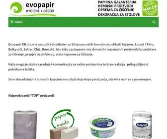 Evopapir.rs(Evopapir DB d.o.o) Screenshot