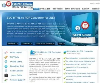 Evopdf.com(HTML to PDF for .NET and .NET Core in C#) Screenshot