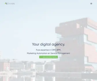 Evoqia.eu(CRM, BPM, Marketing Automation en Service Management) Screenshot