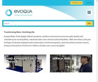 Evoqua.com(Evoqua Water Technologies) Screenshot