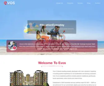 Evos.co.in(Evos Buildcon) Screenshot