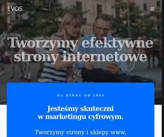 Evos.pl(Tworzenie strony www Kraków pozycjonowanie stron reklama pr) Screenshot
