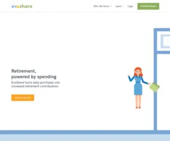 Evoshare.com(EvoShare is the only solution converting cash) Screenshot