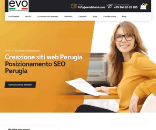 Evosistemi.com(Creazione siti web Perugia) Screenshot