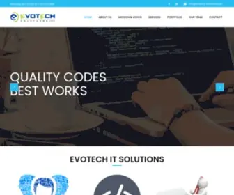 Evotech-Solutions.com(Evotech IT Solutions) Screenshot