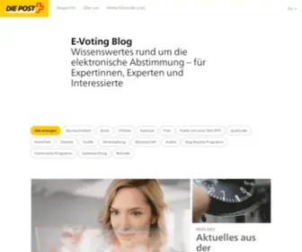 Evoting-Blog.ch(Evoting Blog) Screenshot