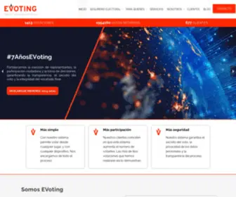 Evoting.com(Servicio de Votación Electrónica) Screenshot
