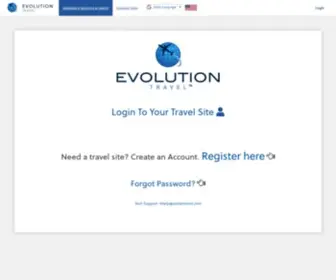 Evotravelagent.com(Evolution Travel) Screenshot