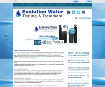 Evowater.ca(Evolution Water Testing & Treatment) Screenshot