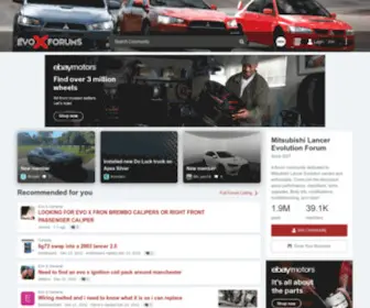 Evoxforums.com(Mitsubishi Lancer Evolution Forum) Screenshot
