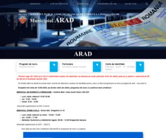 EVP-Arad.ro(Website-ul oficial S.P.C.L.E.P) Screenshot